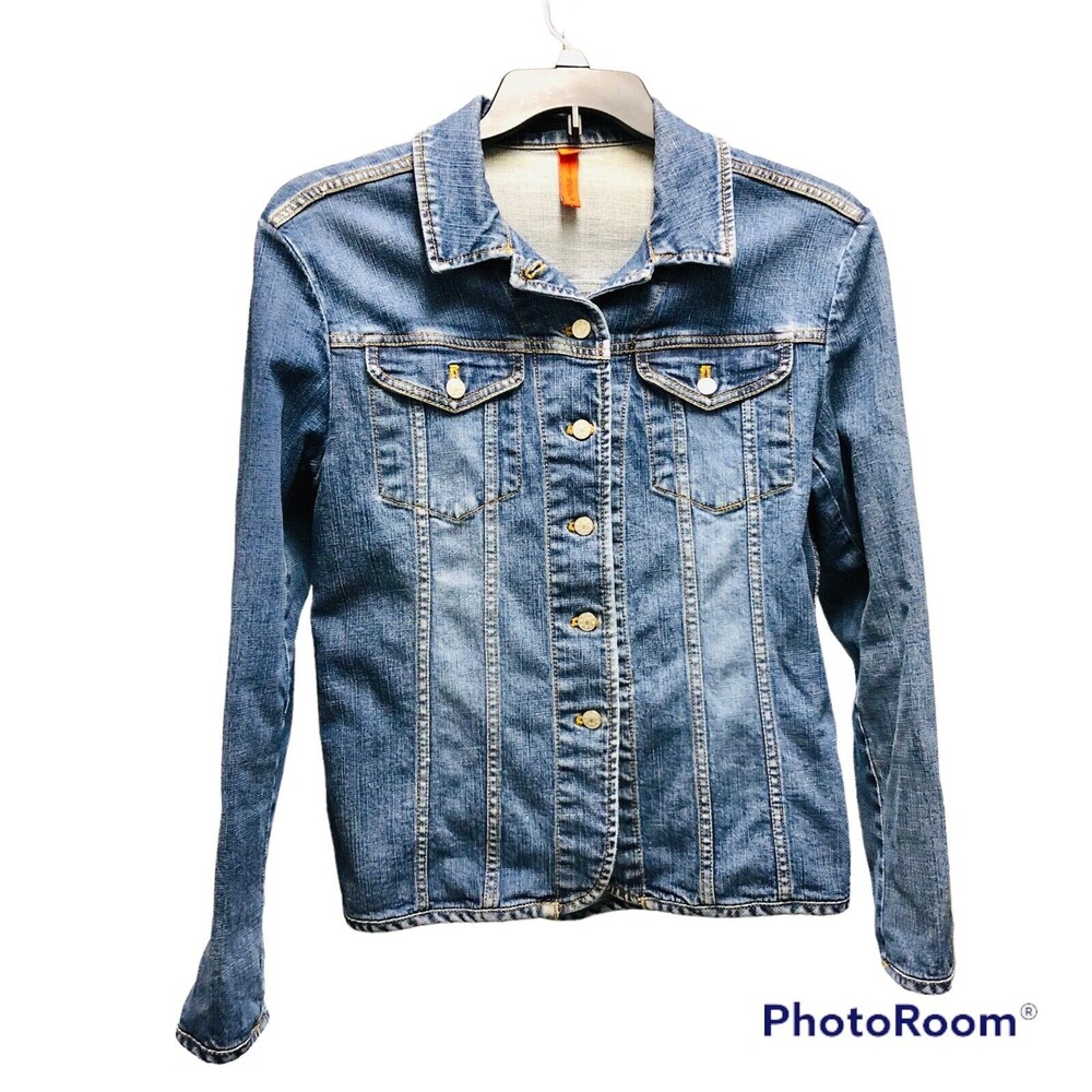 BONJOUR LEADING LIFE SIZE L JACKET BLUE DEMIN JUNNIORS BUTTON DOWN WG